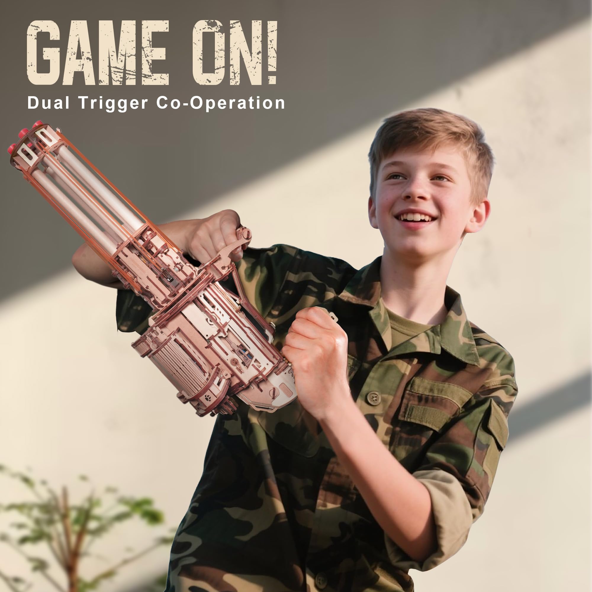 ROKR Gun 3D Puzzle detachable-barrel module supports easy reloads and smooth handling