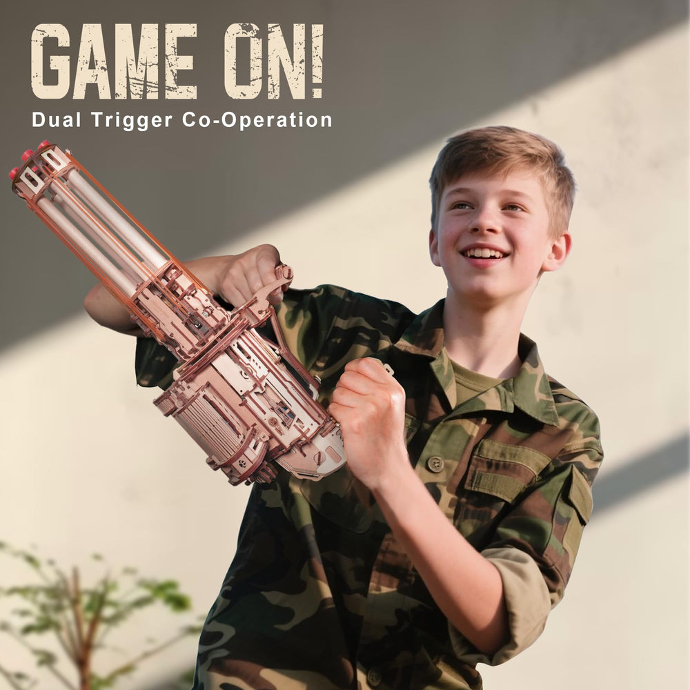 ROKR Gun 3D Puzzle detachable-barrel module supports easy reloads and smooth handling