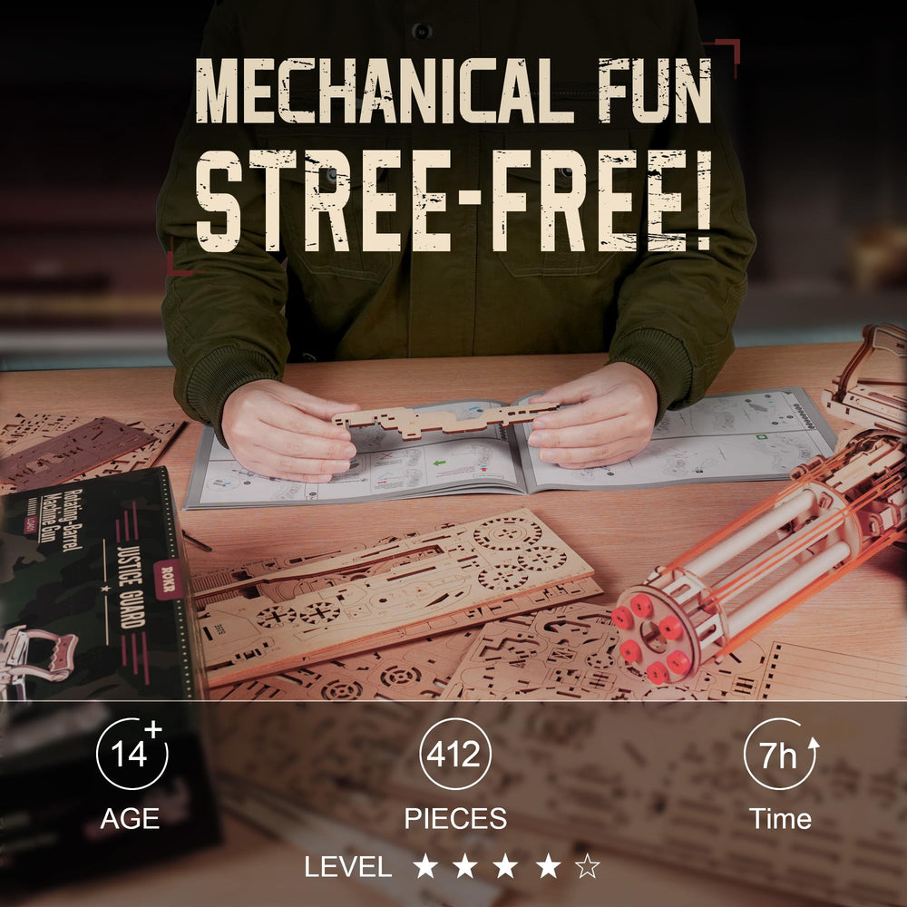 ROKR Gun 3D Puzzle display-ready finish and gift-worthy design
