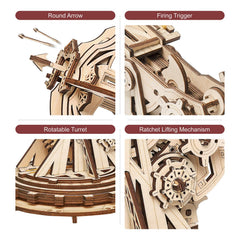 ROKR laser-cut basswood parts provide high precision for a sturdy finish.