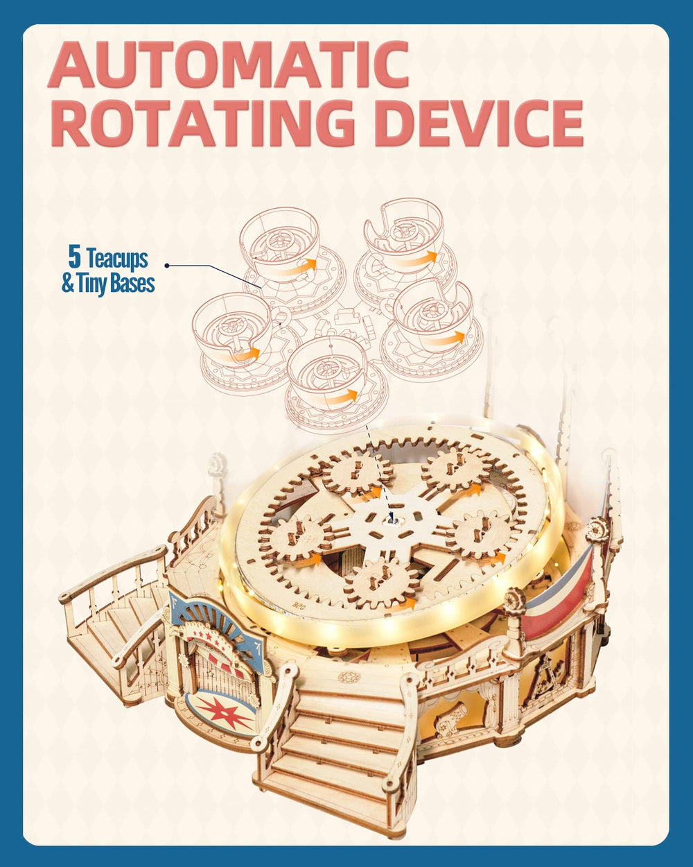 ROKR laser-cut parts exhibit tight-fit precision for easy assembly.