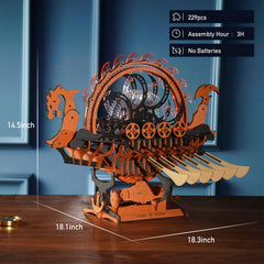 ROKR laser-cut precision parts ensure smooth, accurate assembly.