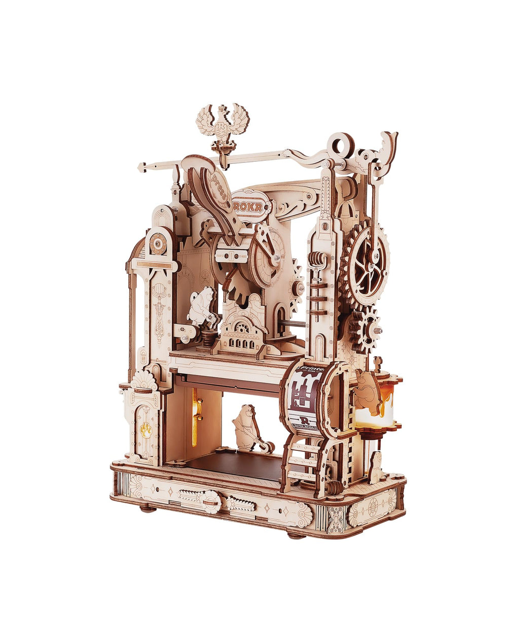 ROKR LK602 3D puzzle adults kit with gears for hands-on assembly