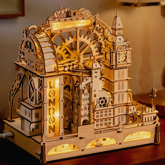ROKR London 3D puzzle assembly showcasing iconic skyline for tabletop display and brain-teasing fun