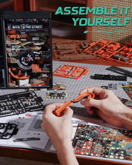 ROKR 3D mirror time tunnel adds futuristic depth.