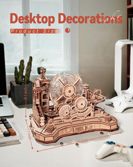 ROKR playable art display: built sculpture doubles as a striking desk centerpiece.