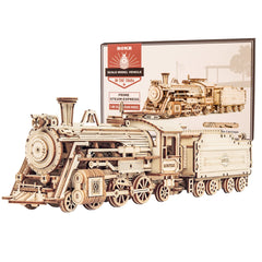 ROKR Prime Steam Express front view with intricate gears for adult builders.