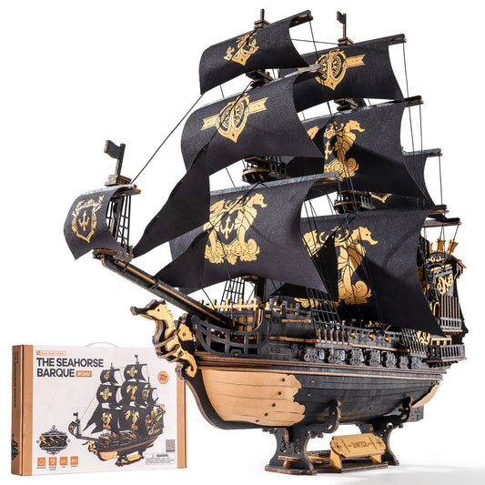 ROKR Seahorse Barque puzzle top view, ideal for focus and relaxation