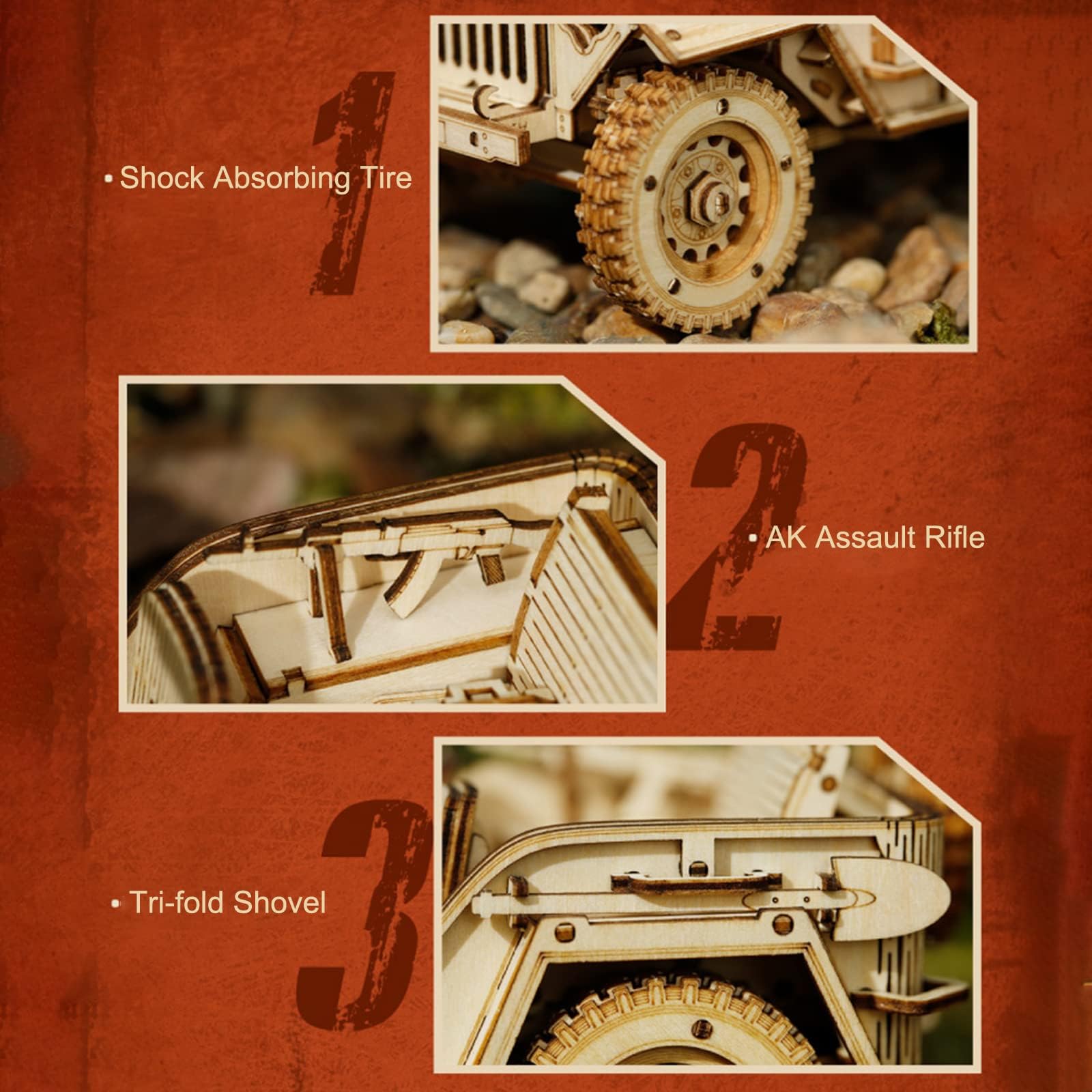 ROKR self-assembly kit guides you through step-by-step construction