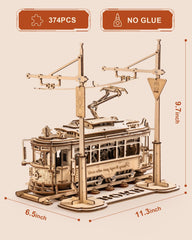 ROKR tram assembled display on desk or shelf