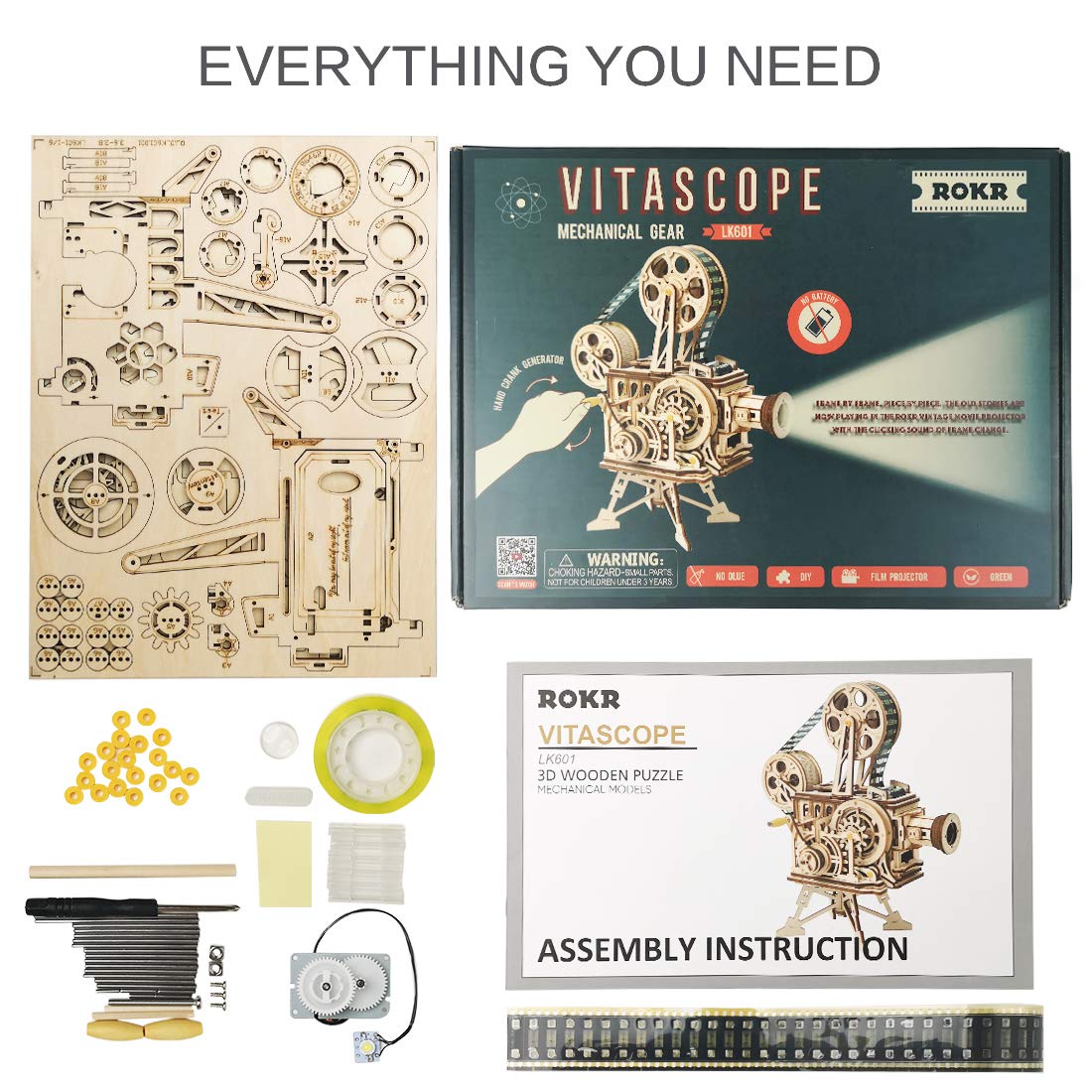 ROKR Vitascope building process image captures focused assembly and achievement.