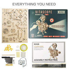 ROKR Vitascope building process image captures focused assembly and achievement.