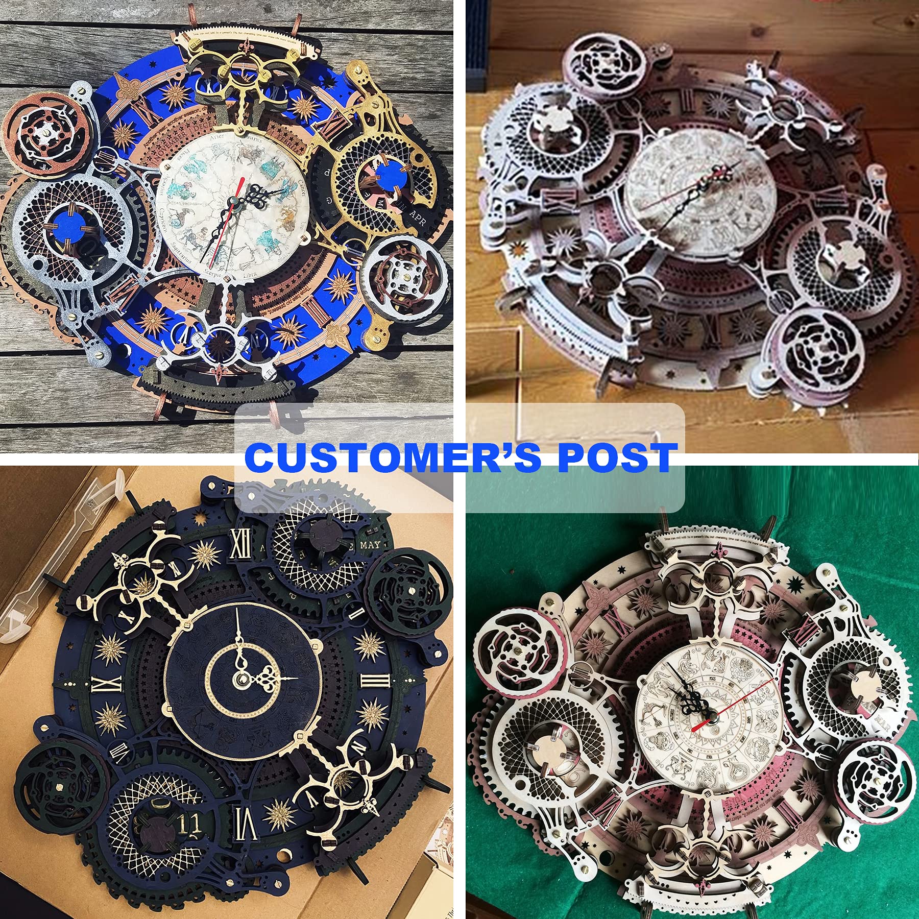 ROKR clock displayed on wall or table enhances decor.