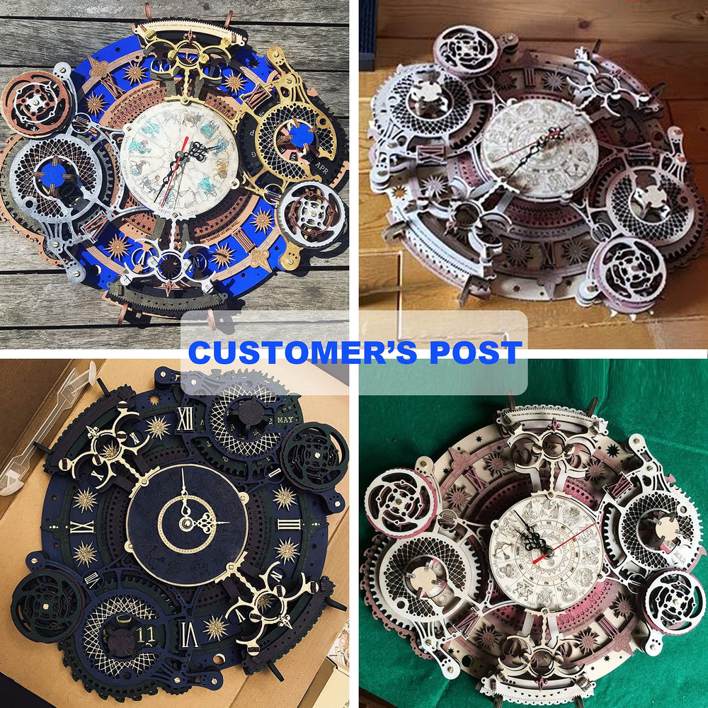 ROKR clock displayed on wall or table enhances decor.