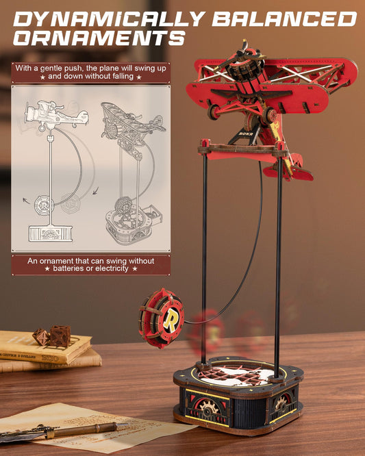 ROKR wooden 3D puzzle for adults—ideal for a refined display and mindful building.