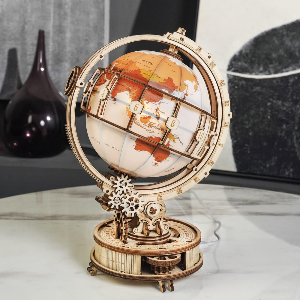 ROKR wooden base stand offers sturdy support and elegant display.