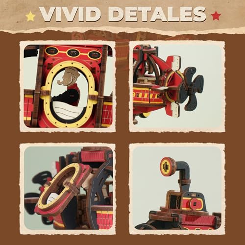ROKR wooden puzzle pieces and laser-cut board showing quality craftsmanship
