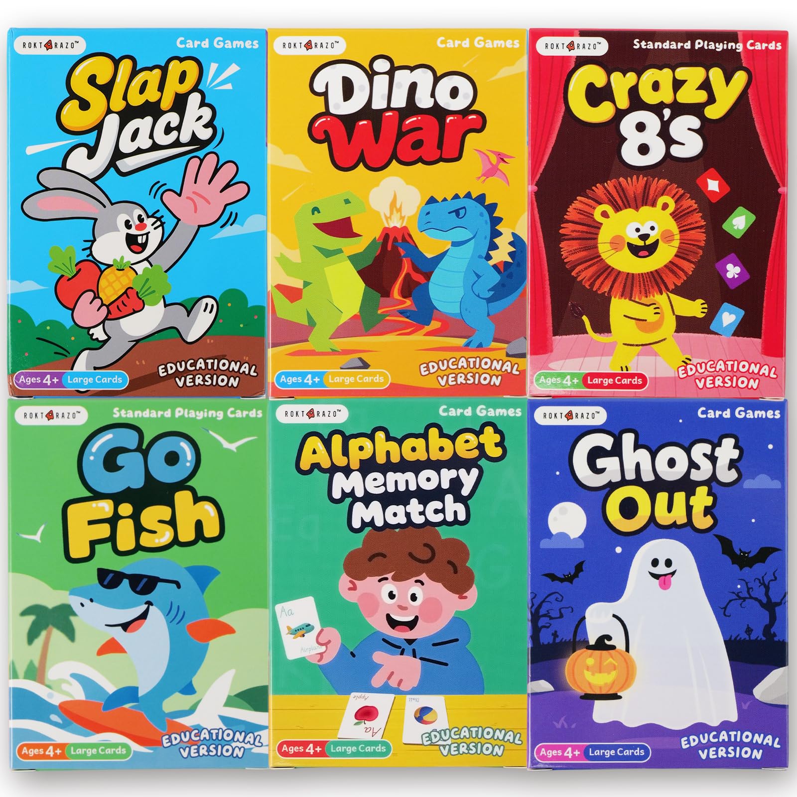rokt&razo Alphabet Memory Card helps kids learn letters with engaging memory play.
