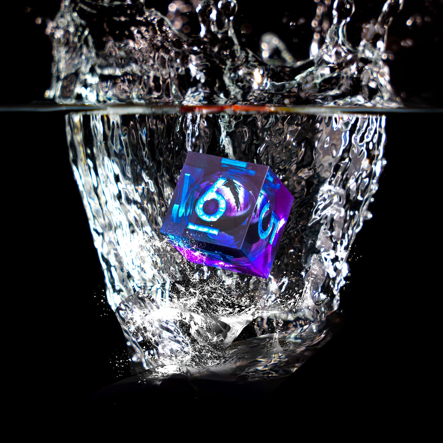 Sharp edges and precise surfaces on Beholder Dragon Eye dice.