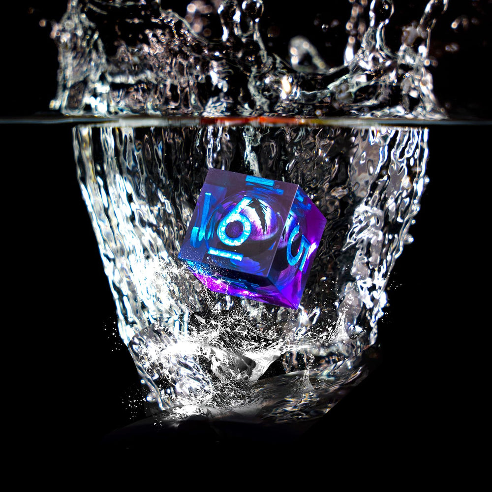 Sharp edges and precise surfaces on Beholder Dragon Eye dice.