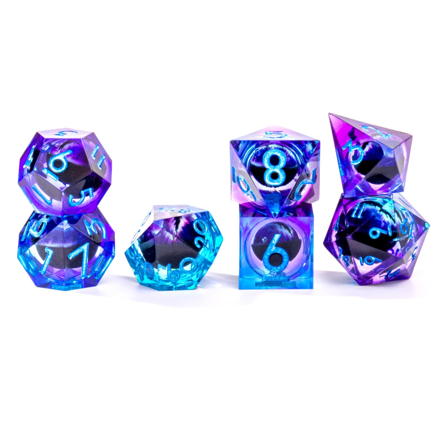 Versatile Beholder Dragon Eye dice for D&D, Pathfinder, and more.