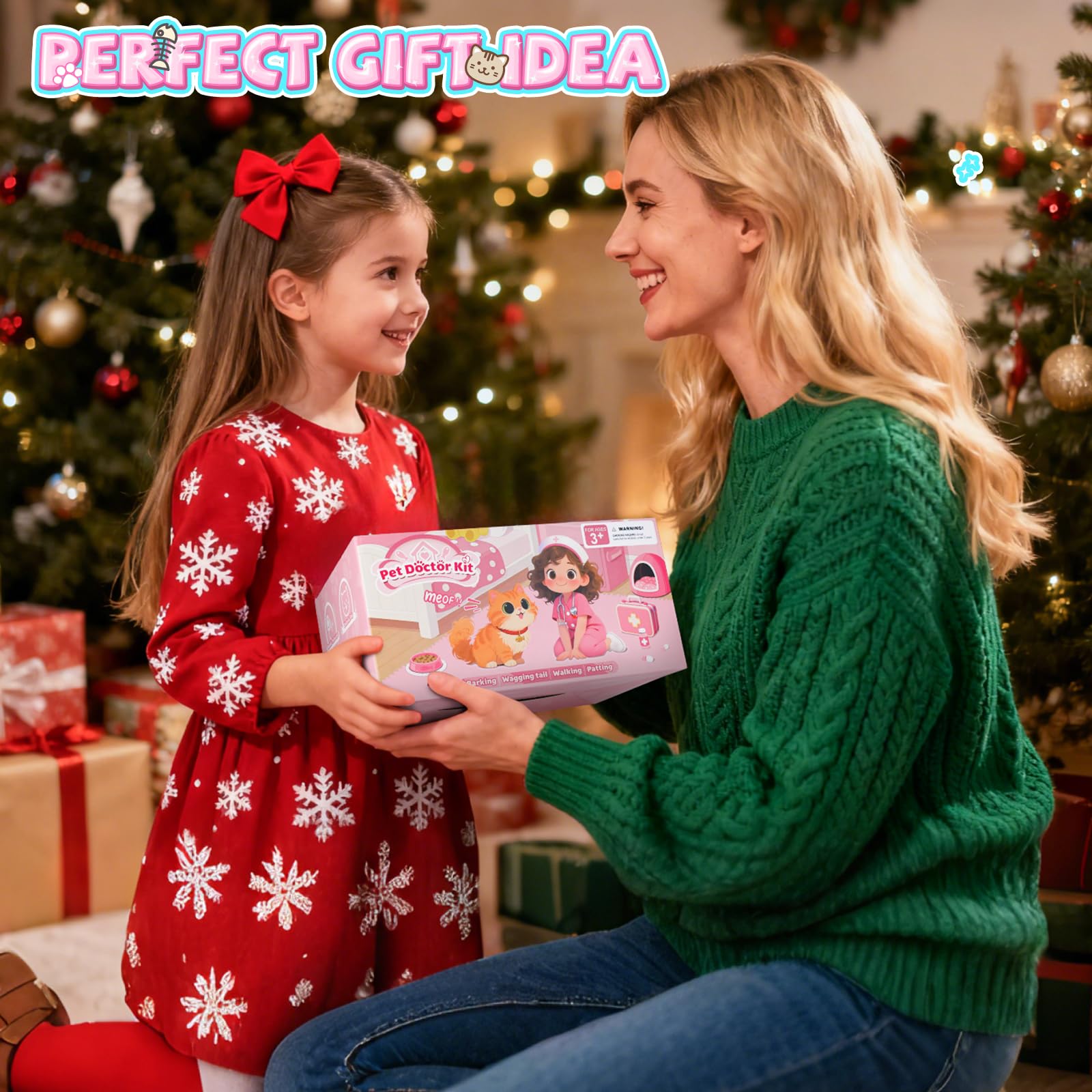 Rolevoria Doctor Kit Walking Cat Toy engages kids in interactive pet play.