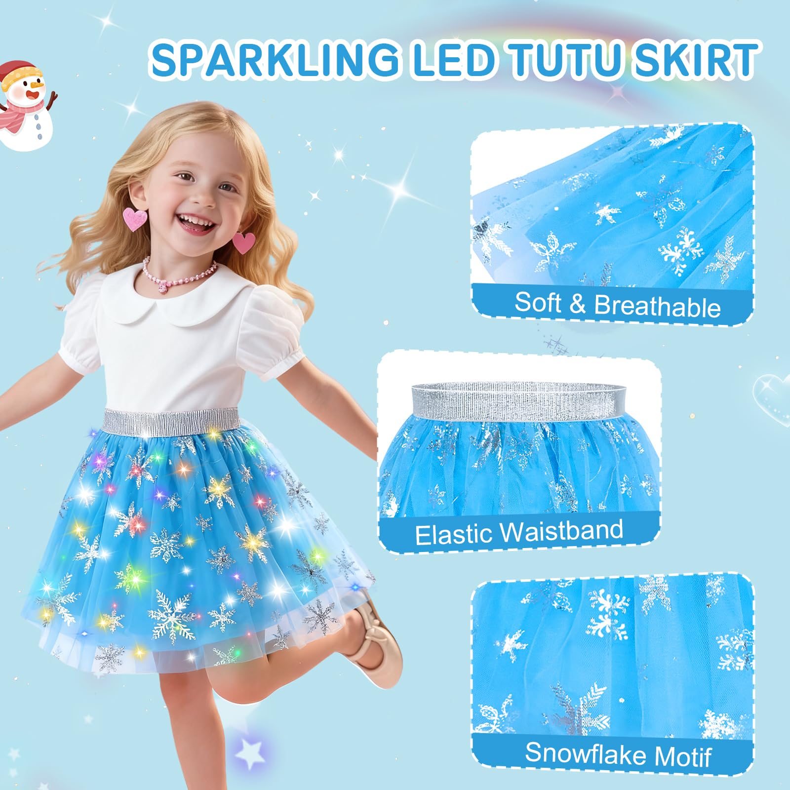 Rolevoria blue wand completes the magical princess dress-up look.