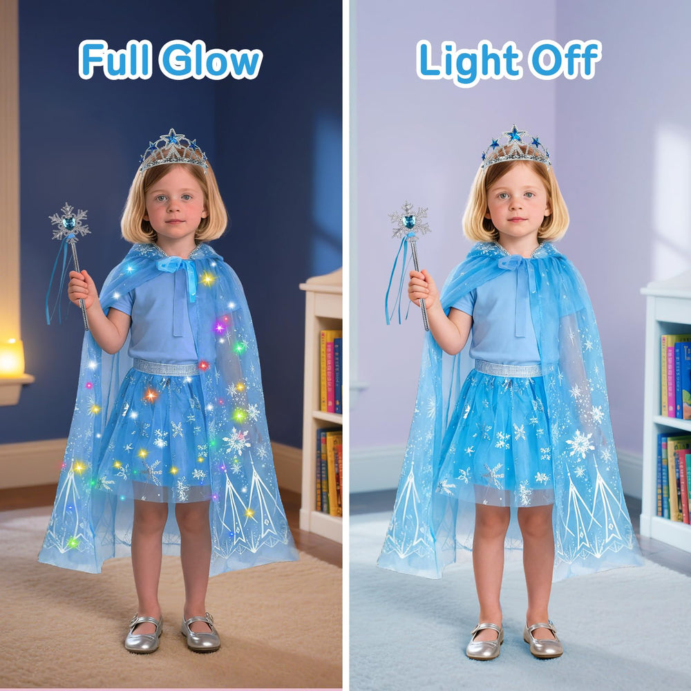 Rolevoria star crown adds whimsy to pretend dress-up stories.