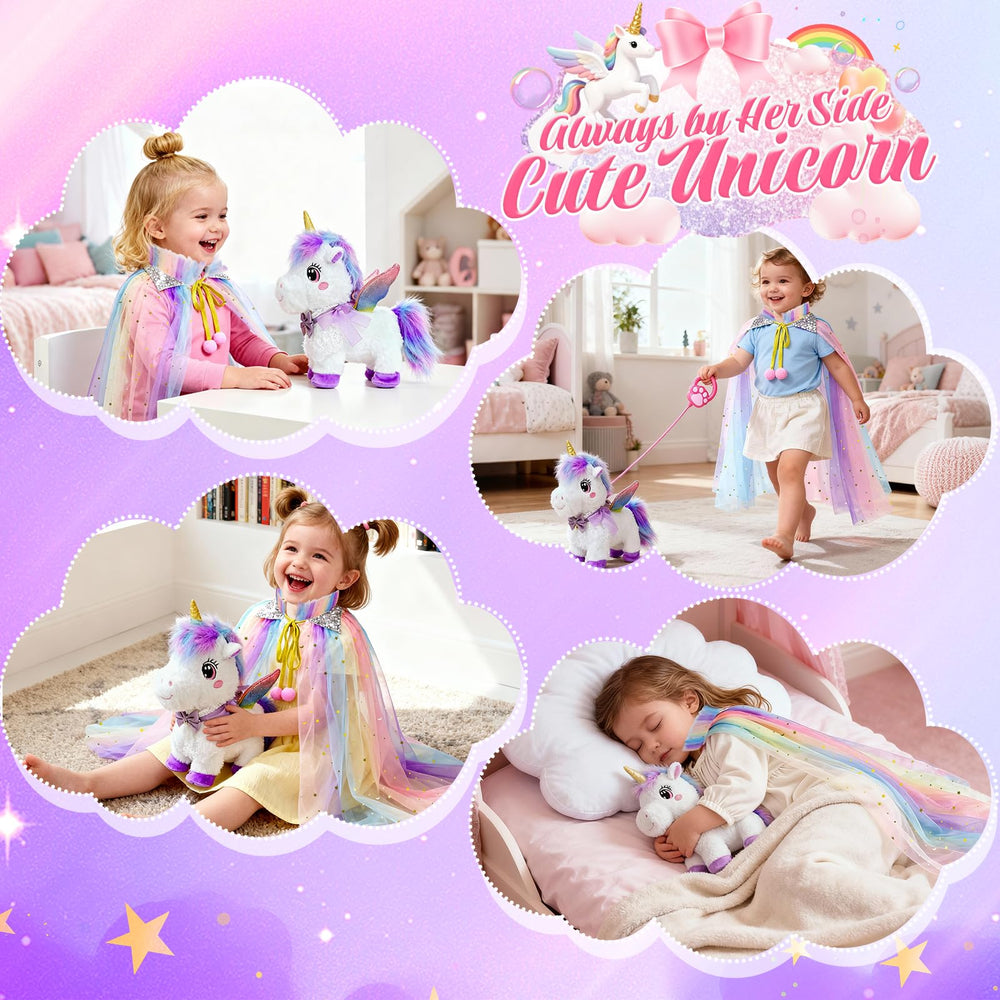 Rolevoria Unicorn Jewelry Set provides glitter accessories for pretend fashion shows.