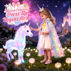 Rolevoria Unicorn Purple Wand enhances pretend styling and magical scenes.