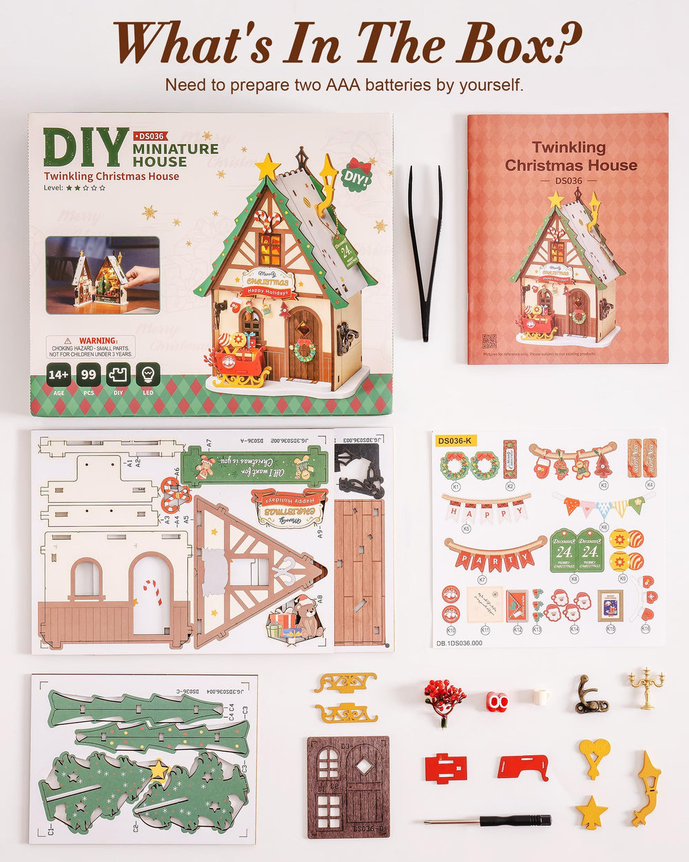 Rolife 3D Wooden Puzzle Christmas House creates tactile decor and mindful crafting.