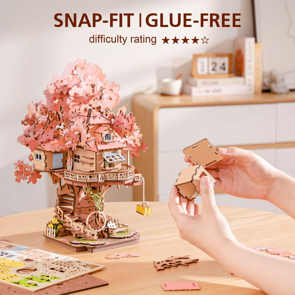 Rolife bonsai 535-piece puzzle demonstrates intricate craftsmanship