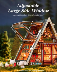 Rolife Exterior rustic decor enhances shelves with woodland vibes.