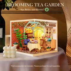 Rolife bloom garden blocks with realistic floral details for cozy decor.