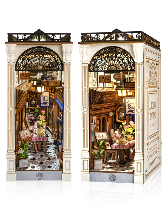 Rolife book nook European arcade dome with dust-free viewing panel