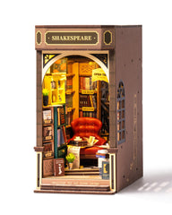 Rolife book nook kit package with components ready for a relaxing weekend build