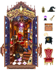 Rolife Book Nook Kit Wizard Room: cozy magical corner sparks creativity.