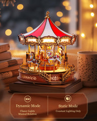 Rolife carousel lights twinkling display creates welcoming ambience.