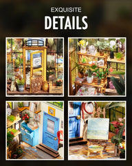 Rolife Cathy’s Greenhouse holiday scene inspiring Halloween or Christmas decor