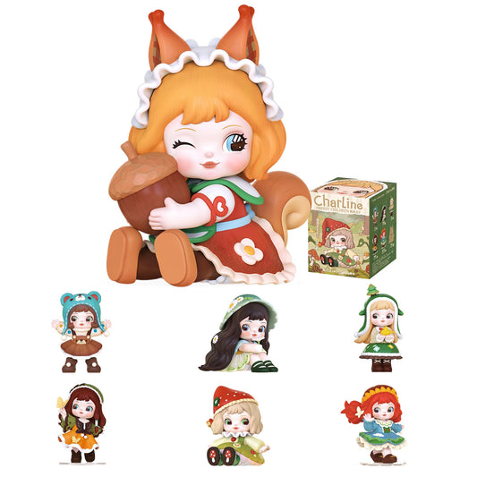 Rolife Charline forest child squirrel blind box figure for desk display.