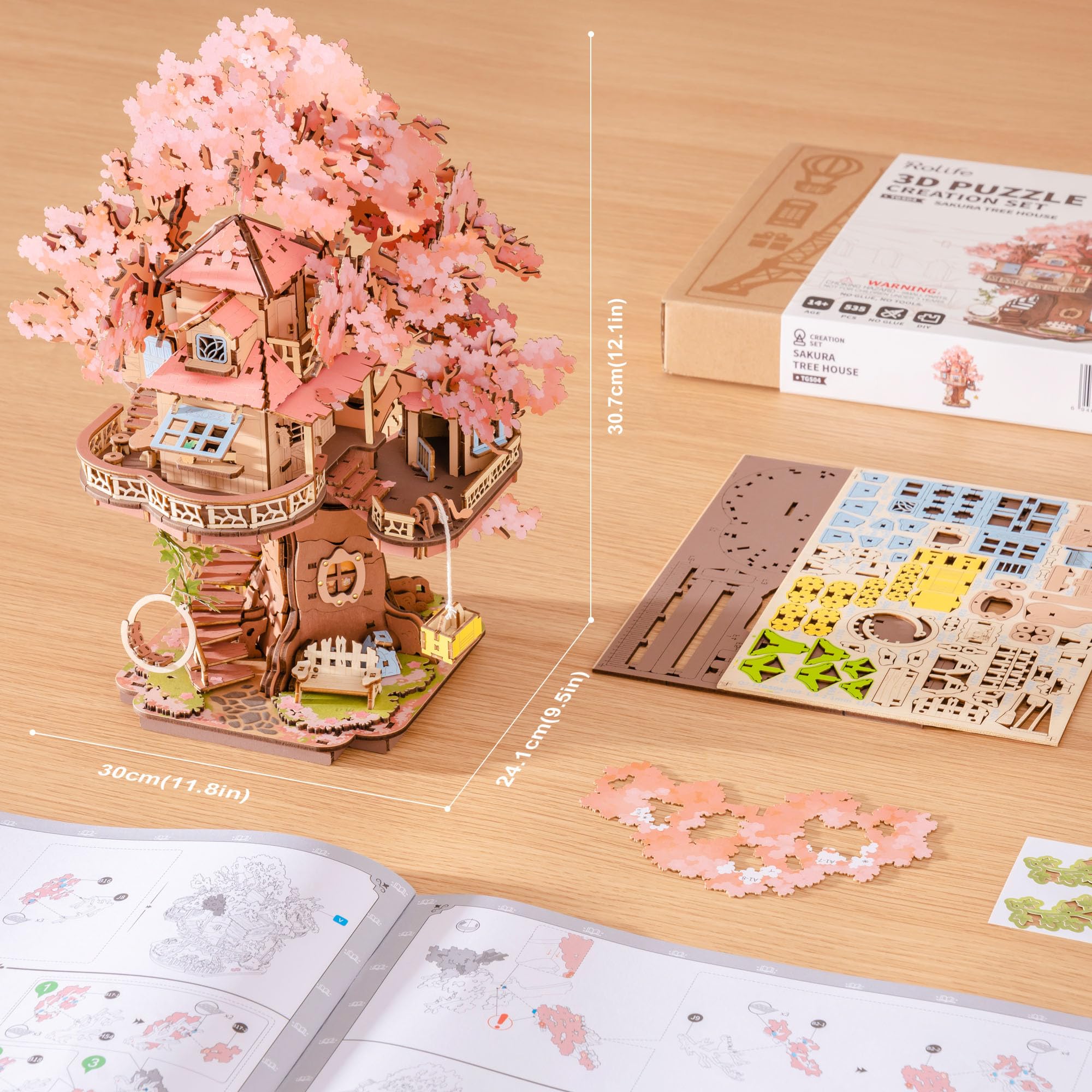 Rolife assembly guide aids puzzle solving and planning