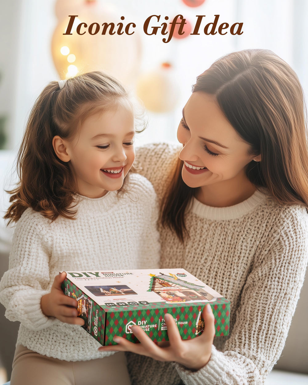 Rolife Christmas House Door Hanging Display offers versatile placement options.