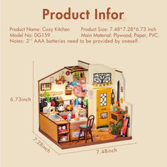 Rolife English manual illustrations help straightforward assembly.