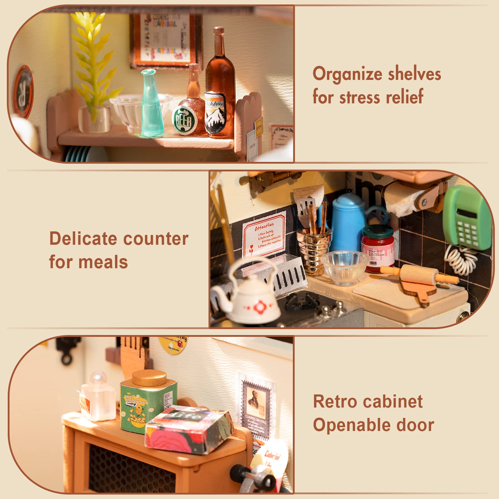 Rolife shelves and plants detail enhances realism for display setups.