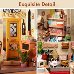 Rolife tiny house interior scene demonstrates compact decorating ideas.