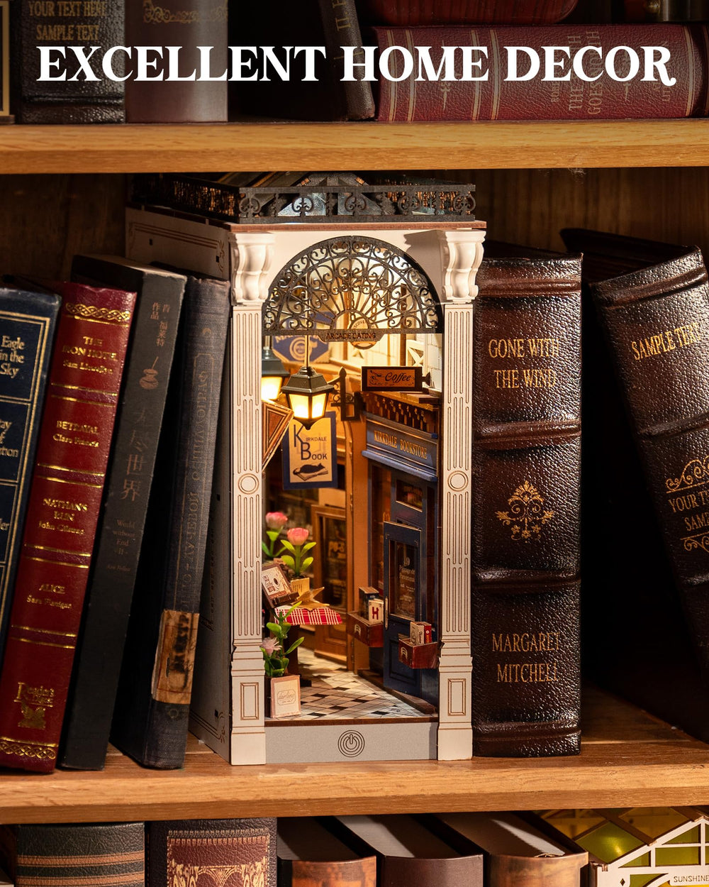 Rolife day and night LED lighting for shelf ambience