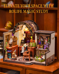 Rolife diorama-ready setup with lighting, ideal for gifting or display.