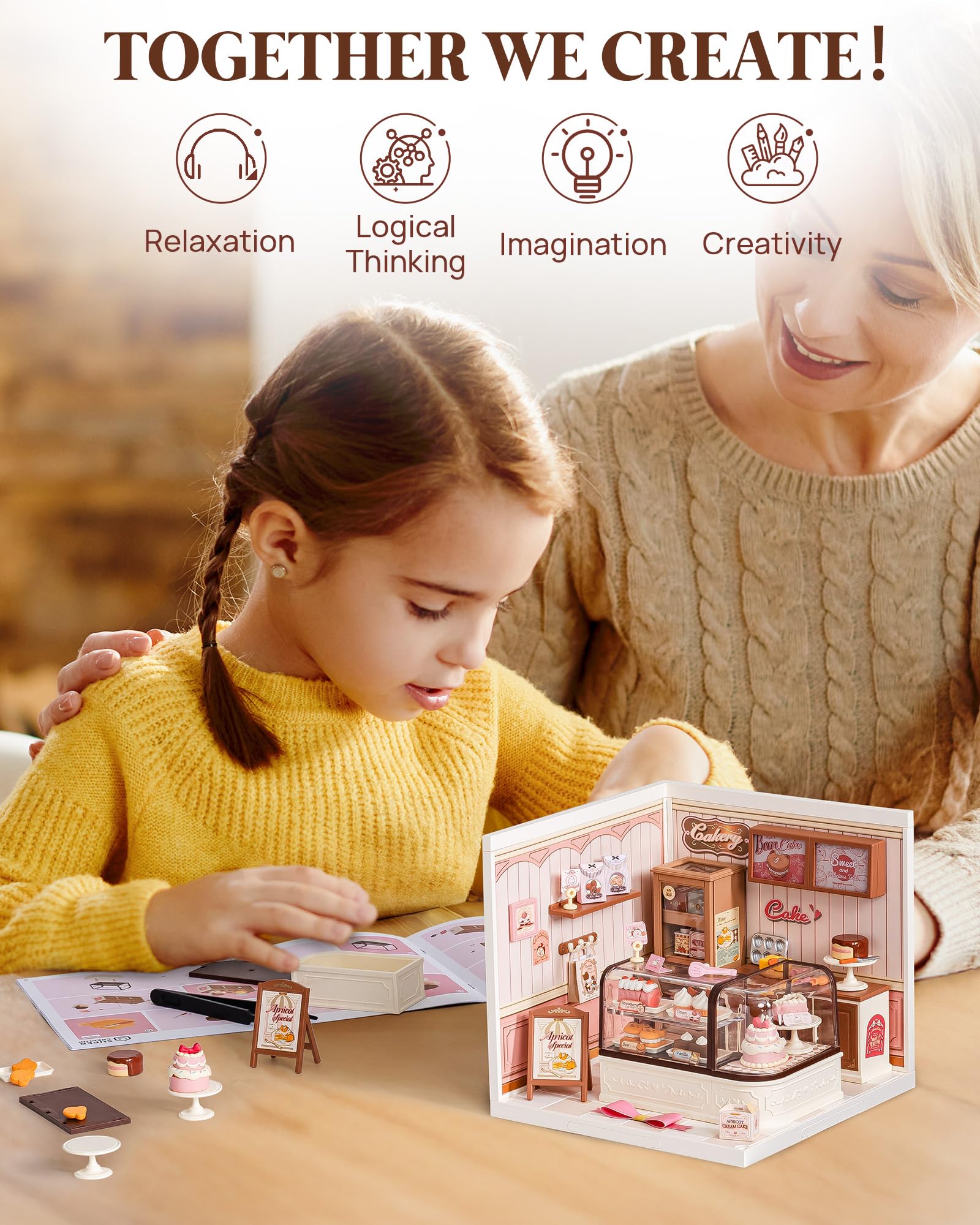 Rolife DIY assembly process shown for teens and adults