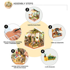 Rolife DIY kit assembly parts organized for efficient building