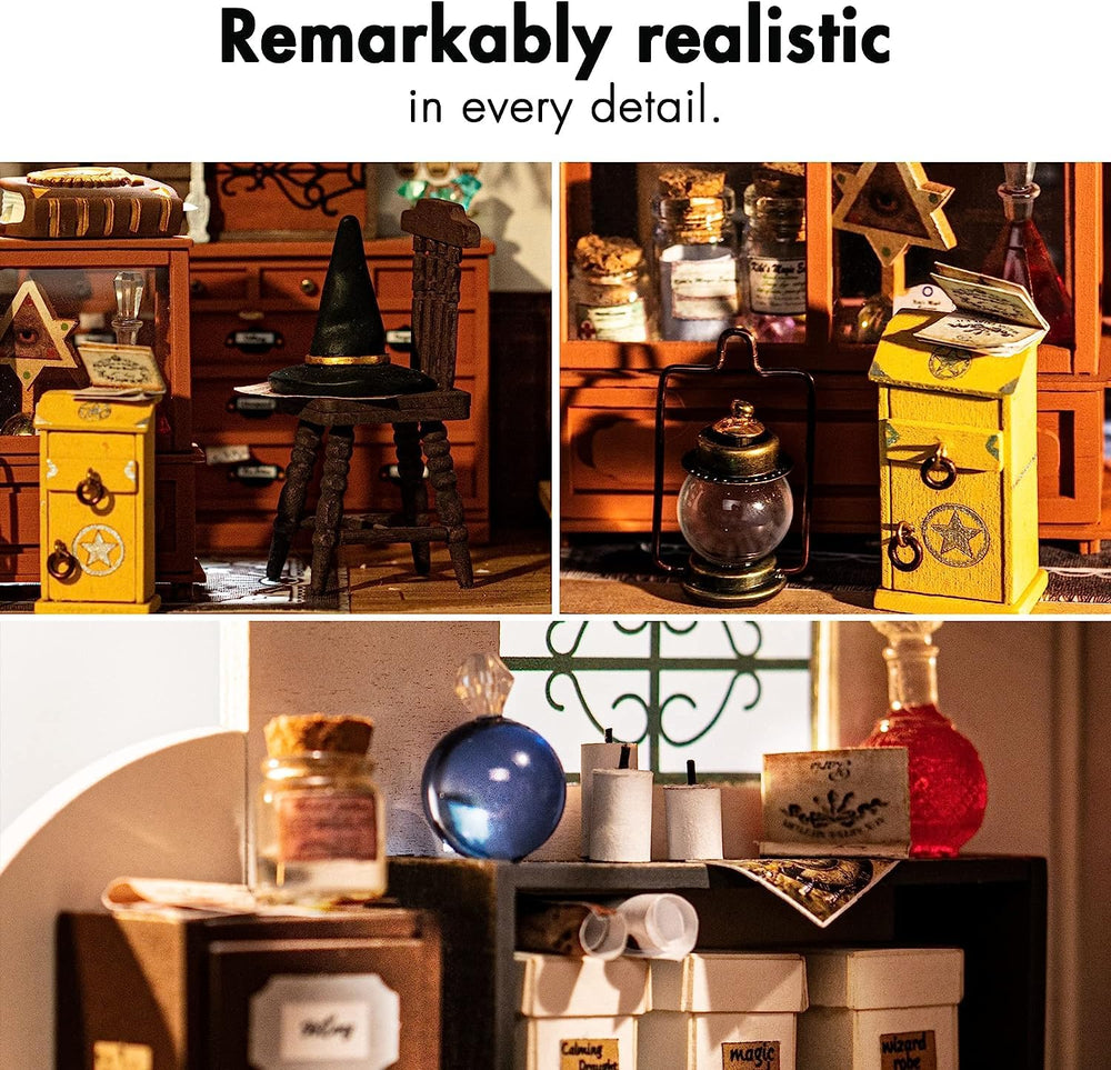 Rolife Magic House scene setup for cozy display storytelling.